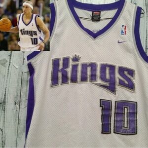 Vintage Nike NBA Sacramento Kings #10 Mike Bibby Basketball Jersey Size L